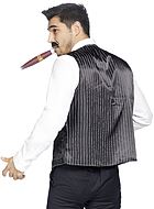 Gangster, costume vest, matching accessories, vertical stripes